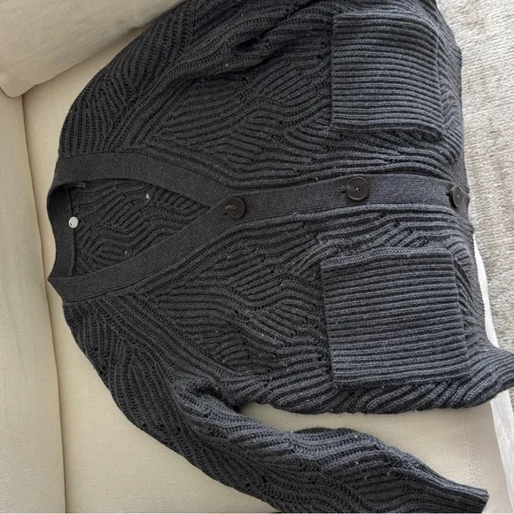 Margaret O’Leary Merino Knit Cardigan Sweater - Picture 4 of 6